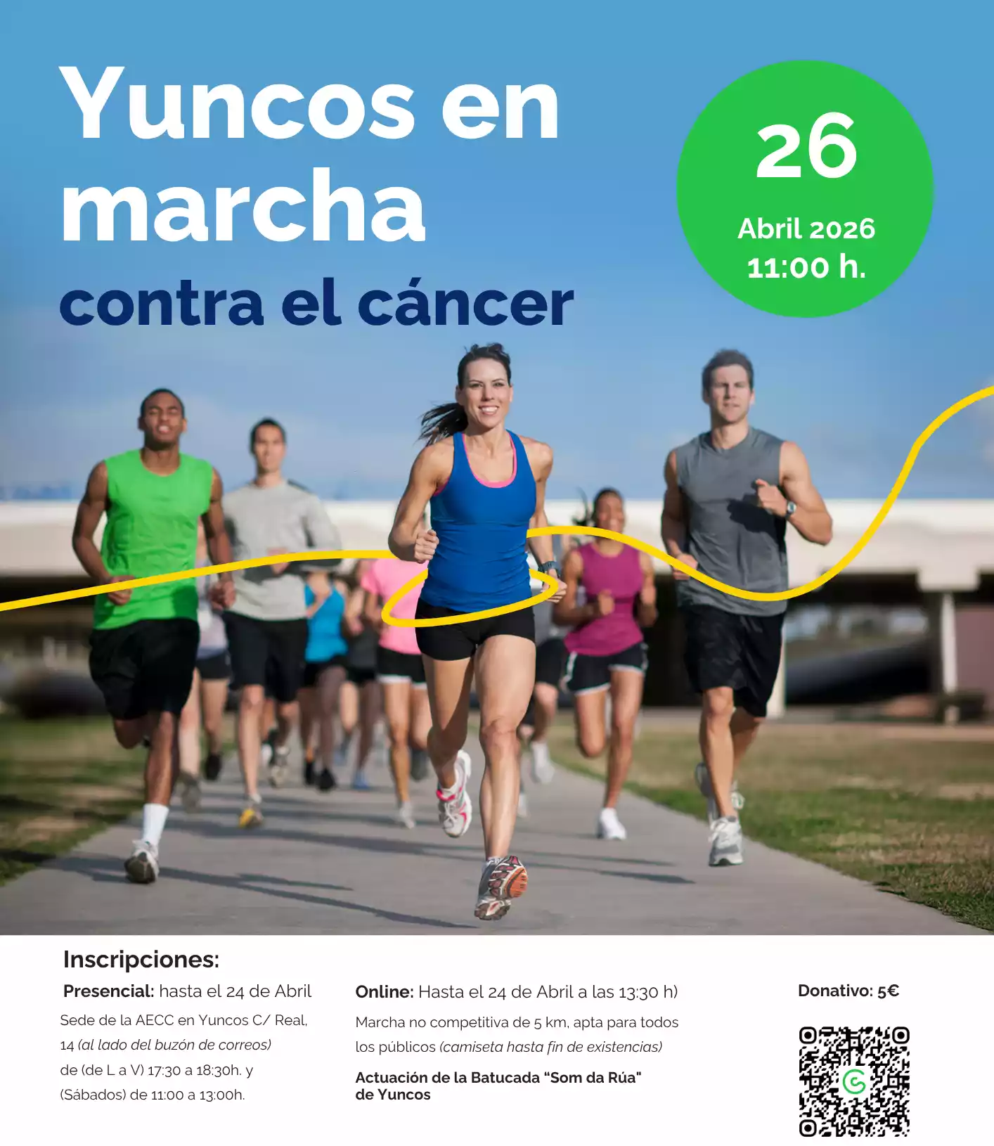 Marcha contra el cáncer Yuncos 2026