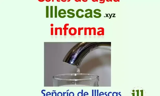 Esta noche habrá un corte de agua en la Calle Italia del Señorío de Illescas