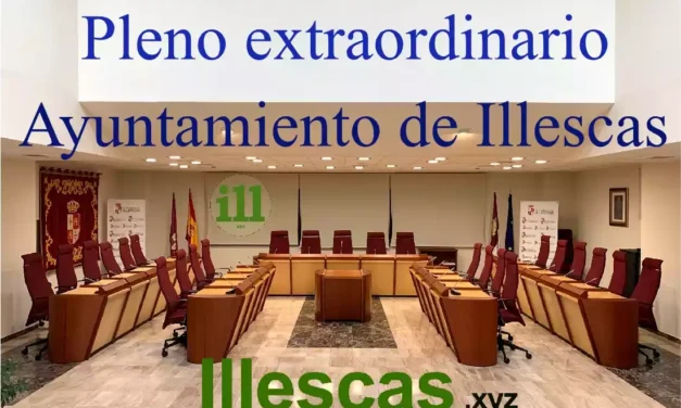 Pleno extraordinario en el Ayuntamiento de Illescas el Jueves 16