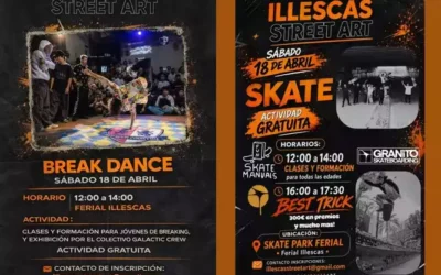 Actividades de Skate Board y Break Dance en Illescas el próximo sábado 18